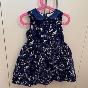 Simonetta Navy Floral Kids Dress